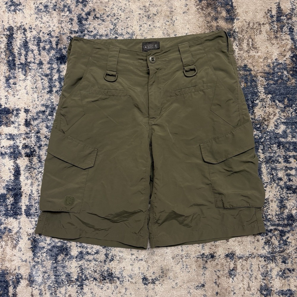 Triple Aught Design Force 10 Cargo Shorts Mens 32 Green Ripstop Tactical USA